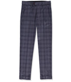 Leo & Zachary Boys 4-16 Adjustable Waist Slim Fit Glen Plaid Dress Pant
