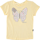 DKNY Girls 4-6X Flip Sequin Butterfly T-Shirt