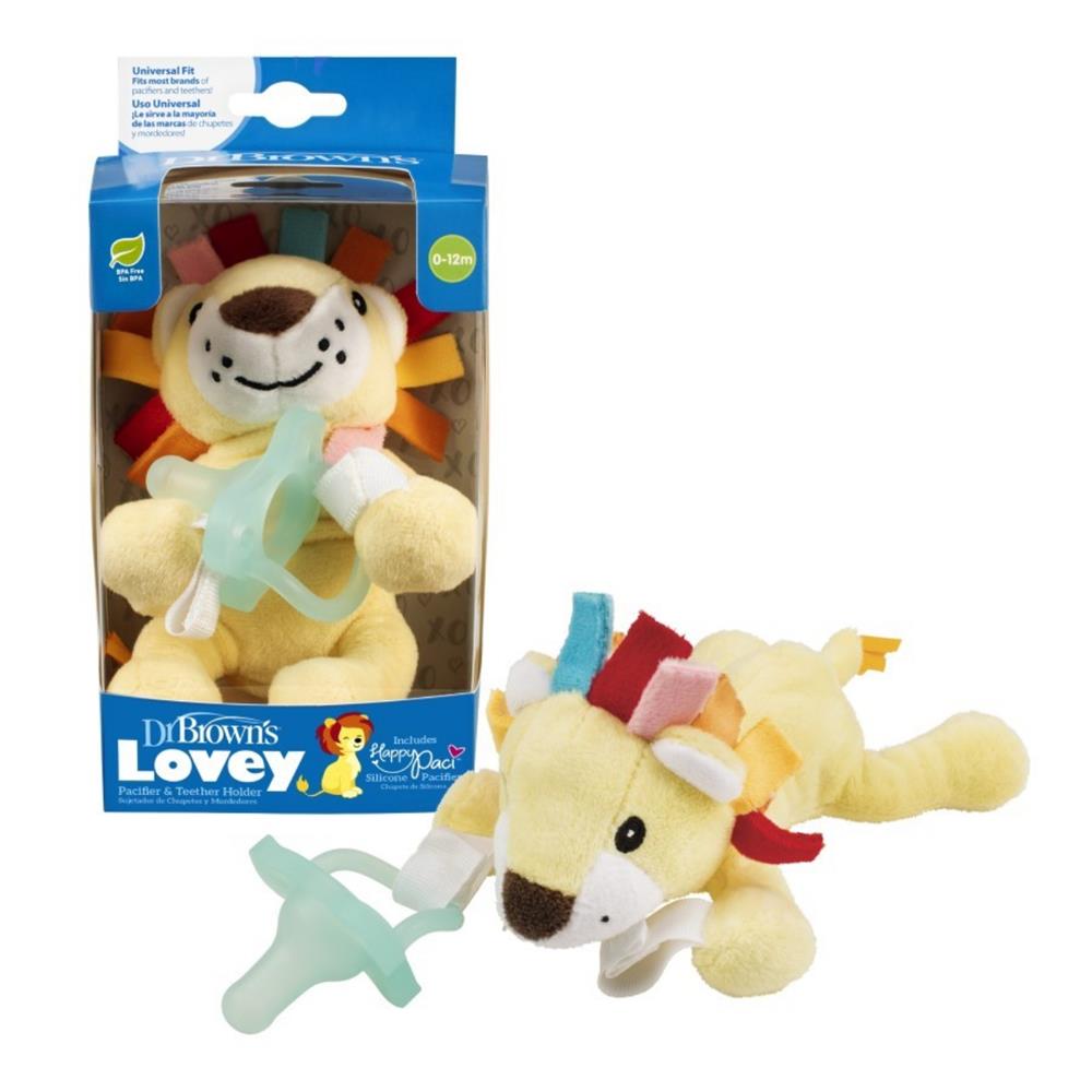 Dr. Browns Lovey Pacifier and Teether Holder, 0m+