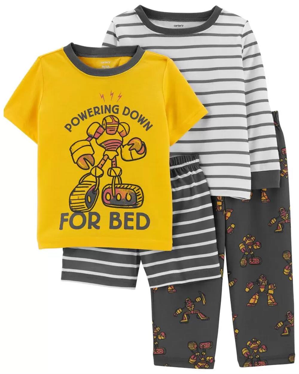 Carters Boys 2T-5T 4-Piece Construction Loose Fit PJs – S&D Kids
