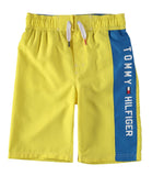 Tommy Hilfiger Boys Logo Panel Swim Short with UPF 50+ Sun Protection