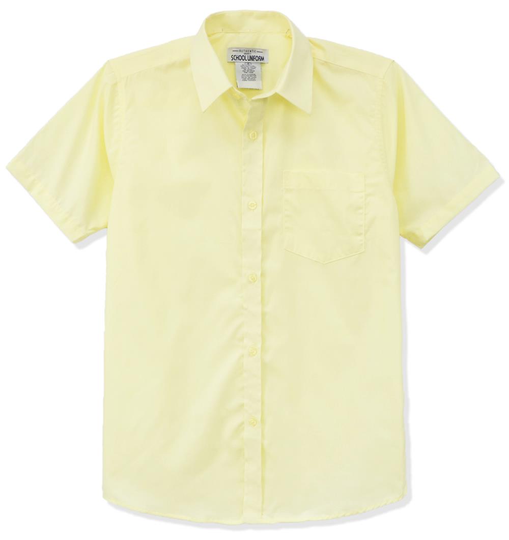 Galaxy Boys 4-20 Short Sleeve Button Down Dress Shirt (Regular and Husky)