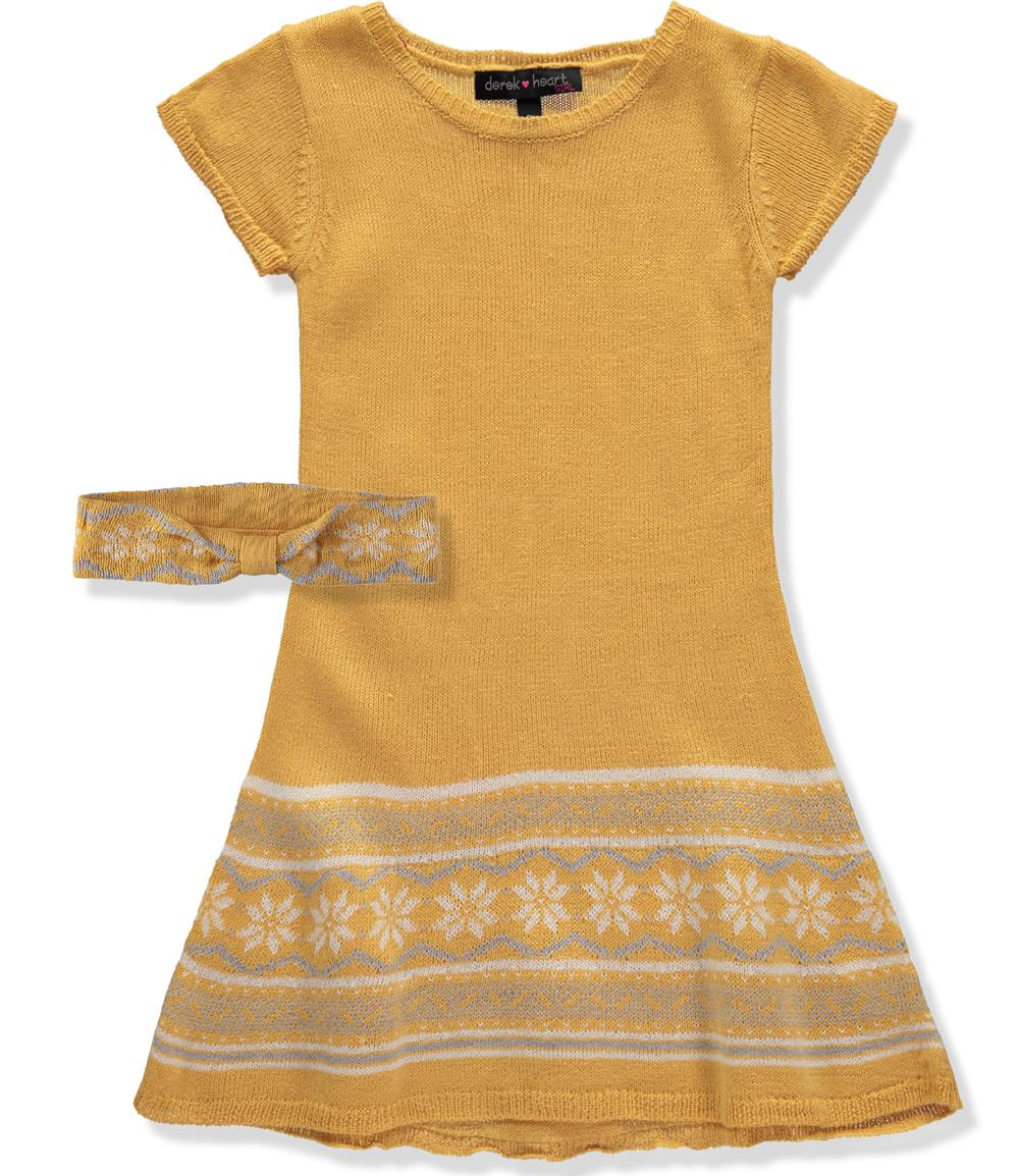 Derek Heart Girls 7-16 Jacquard Sweater Dress – S&D Kids