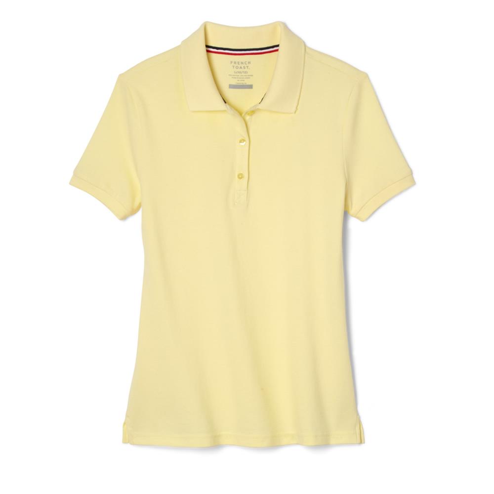 French Toast Womens Short Sleeve Stretch Piqué Polo