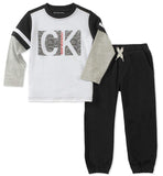 Calvin Klein Boys 12-24 Months Logo Twill Jogger Set