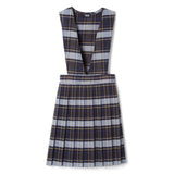 French Toast 4-6X Plaid V-Neck Pleated Jumper