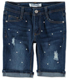 WallFlower Girls Distressed Rhinestone Bermuda Shorts