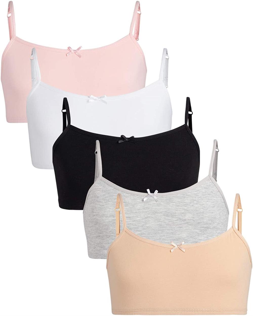 Cyndeelee Girls 7-16 Padded Bralette, 4-Pack – S&D Kids