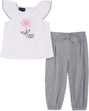 Calvin Klein Girls 0-9 Months Daisy Top Pant Set