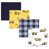 Hudson Baby 4 Pack Cotton Flannel Receiving Blankets