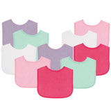 Luvable Friends 10 Pack Cotton Terry Bibs