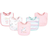 Hudson Baby 5 Pack Cotton Interlock Bibs