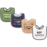 Luvable Friends Baby Cotton Terry 4 Pack Drooler Bib