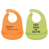 Hudson Baby 2 Pack Silicone Bibs