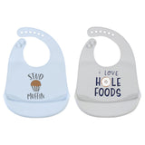 Hudson Baby 2 Pack Silicone Bibs