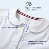 French Toast Girls 2-16 Short Sleeve Peter Pan Polo